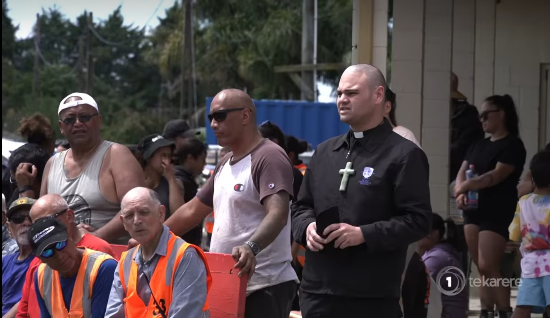 Rev Zhane Wheelan at Omahu marae